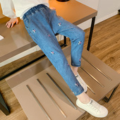 星星年华 童童熊制衣&TTX296刺绣碎花牛仔裤