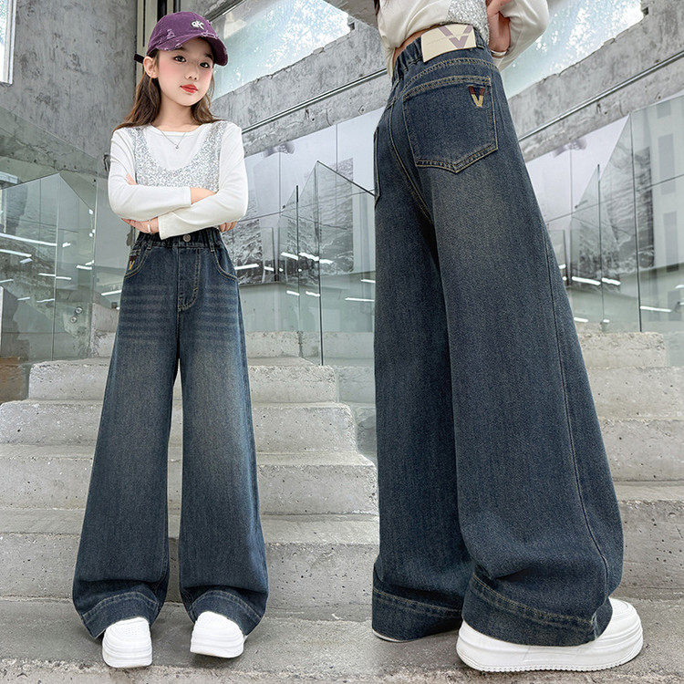 陶陶果童装&6242深色V字阔腿裤2,童装/婴儿装/亲子装,裤子,淘宝优惠券,粉丝福利购,淘宝优惠卷