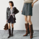 短裤 简约通勤百搭花边下摆A字西装 大梨子币入 遮胯显瘦显腿长