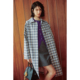 精梳棉 桑蚕丝 简约高级通勤风卡姆登格子风衣外套 重磅推荐