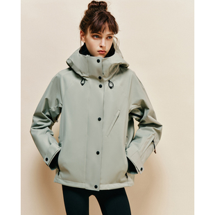 【放逐山野】防水压胶技术 户外运动休闲连帽防风冲锋衣夹克外套
