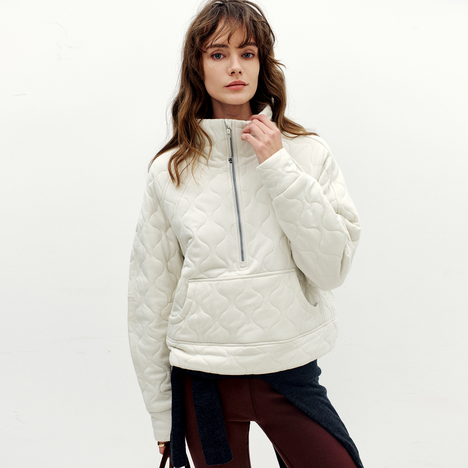 爆款lulu绗缝棉服外套巨保暖