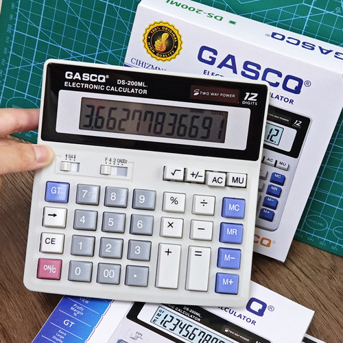 公用品大号大屏幕大按键DS200ML计算器太阳能电子计算机器商务办