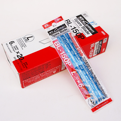 日本进口NT CUTTER大号美工刀片BL-150P墙纸刀片 18mm宽 6片装