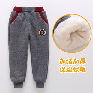 子新品 4加绒加厚9冬天6岁5儿童男童外穿保暖裤 休闲 3棉裤 宝宝童裤