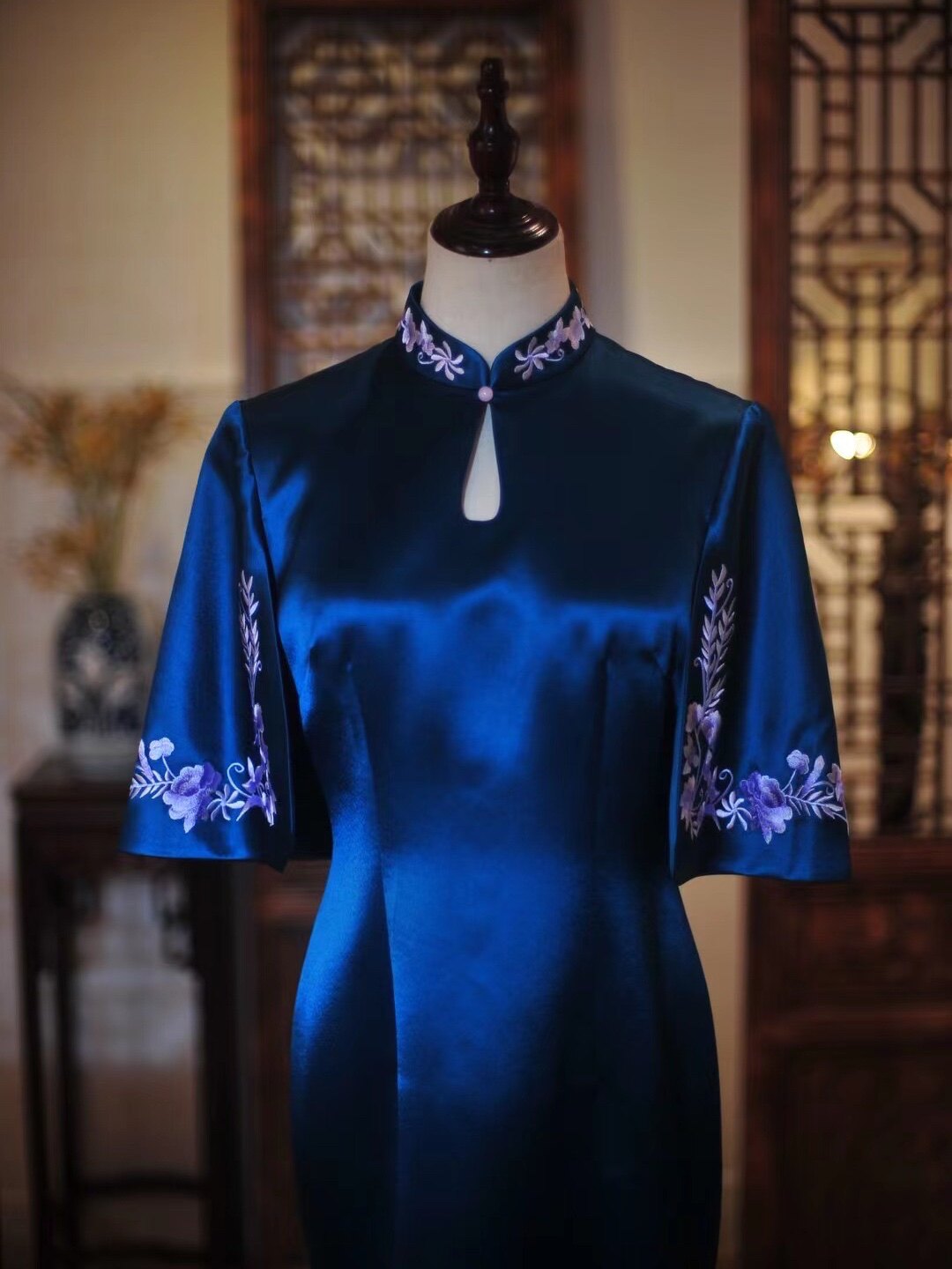 量身定制高端宴会礼服中式长款