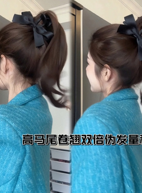 蝴蝶结抓夹磨砂大号高马尾发夹