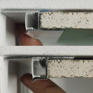 极窄阴影缝线条灯侧发光 悬浮吊顶洗墙灯槽天花收口Z型反光槽型材