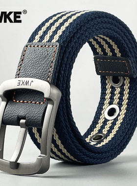 时尚潮流男款帆布腰带女生牛仔裤皮带休闲百搭青少年学生军训裤带