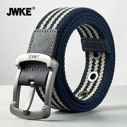 时尚潮流男款帆布腰带女生牛仔裤皮带休闲百搭青少年学生军训裤带