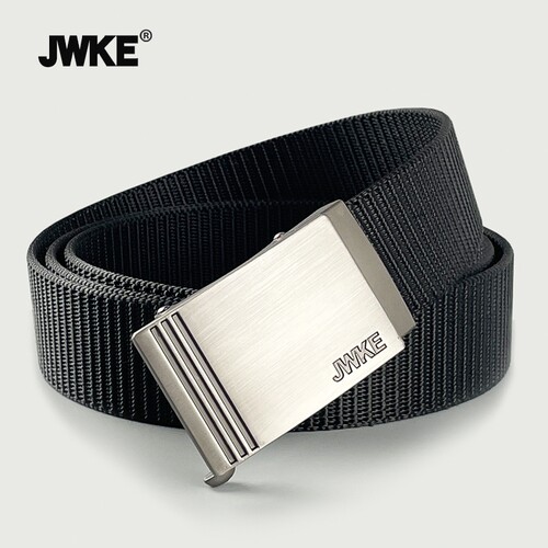 JWKE男士简约帆布合金腰带