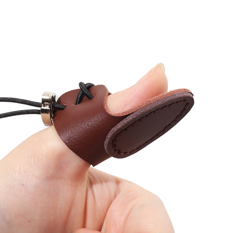 射箭扳指传统弓扣弦皮扳指无痛加厚耐磨牛皮速射扳指弓箭配件