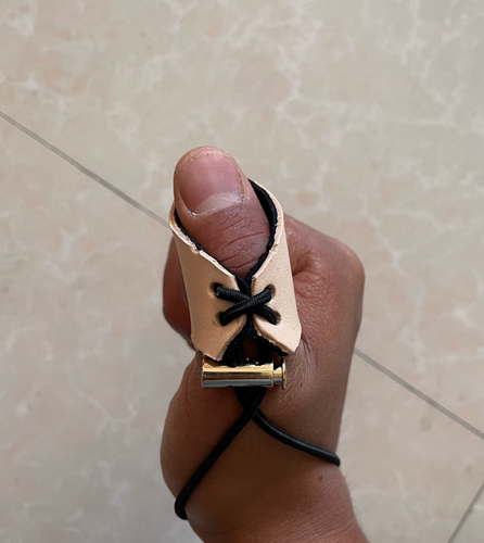 射箭扳指传统弓扣无痛双层加厚