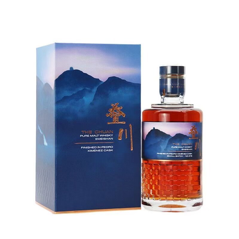 叠川纯麦芽威士忌佩德罗-希梅内斯PX雪莉桶700ml洋酒峨眉山麦芽酒