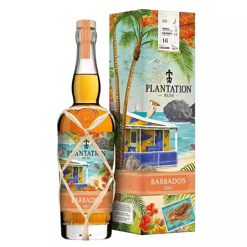 PLANTATION蔗园巴巴多斯2007朗姆酒单一年份限量风土系列正品行货