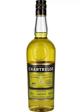 查特黄利口酒 黄香甜酒荨麻酒配制酒 Chartreuse Liqueur法国洋酒