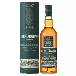 Glendronach格兰多纳15年复兴雪莉桶苏格兰单一麦芽威士忌洋酒