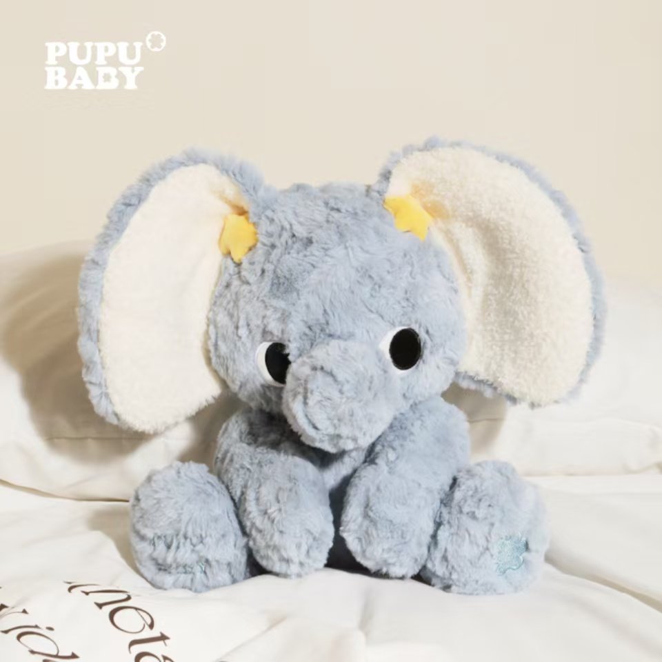 奶噗噗小象毛绒玩偶抱安抚公仔