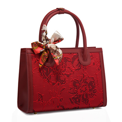 2024新款红色大容量手提包新婚