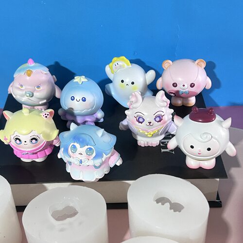 创意公仔石膏娃娃儿童涂色3D立体
