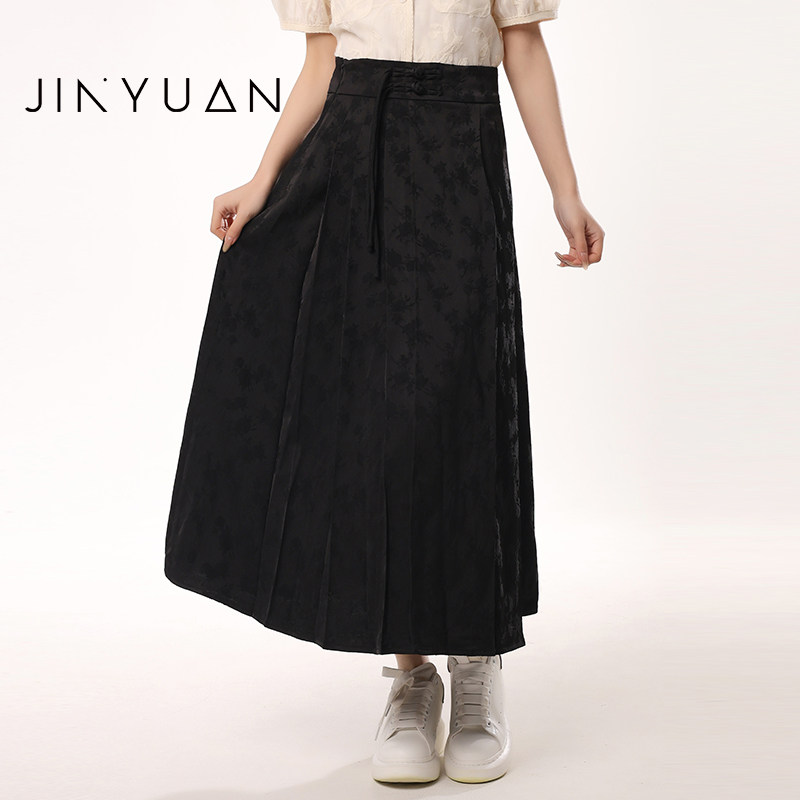 金苑半身裙黑色显瘦百搭裙子