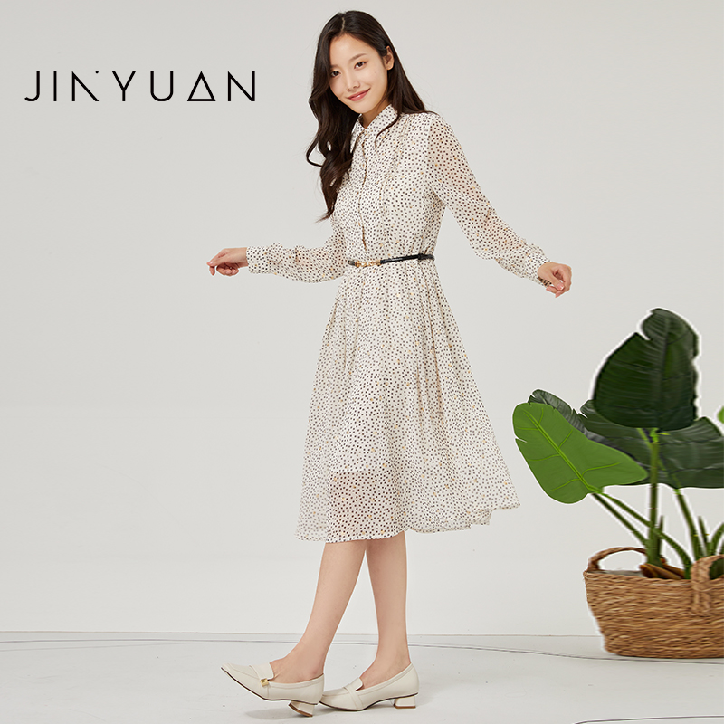 金苑连衣裙春季新款法式