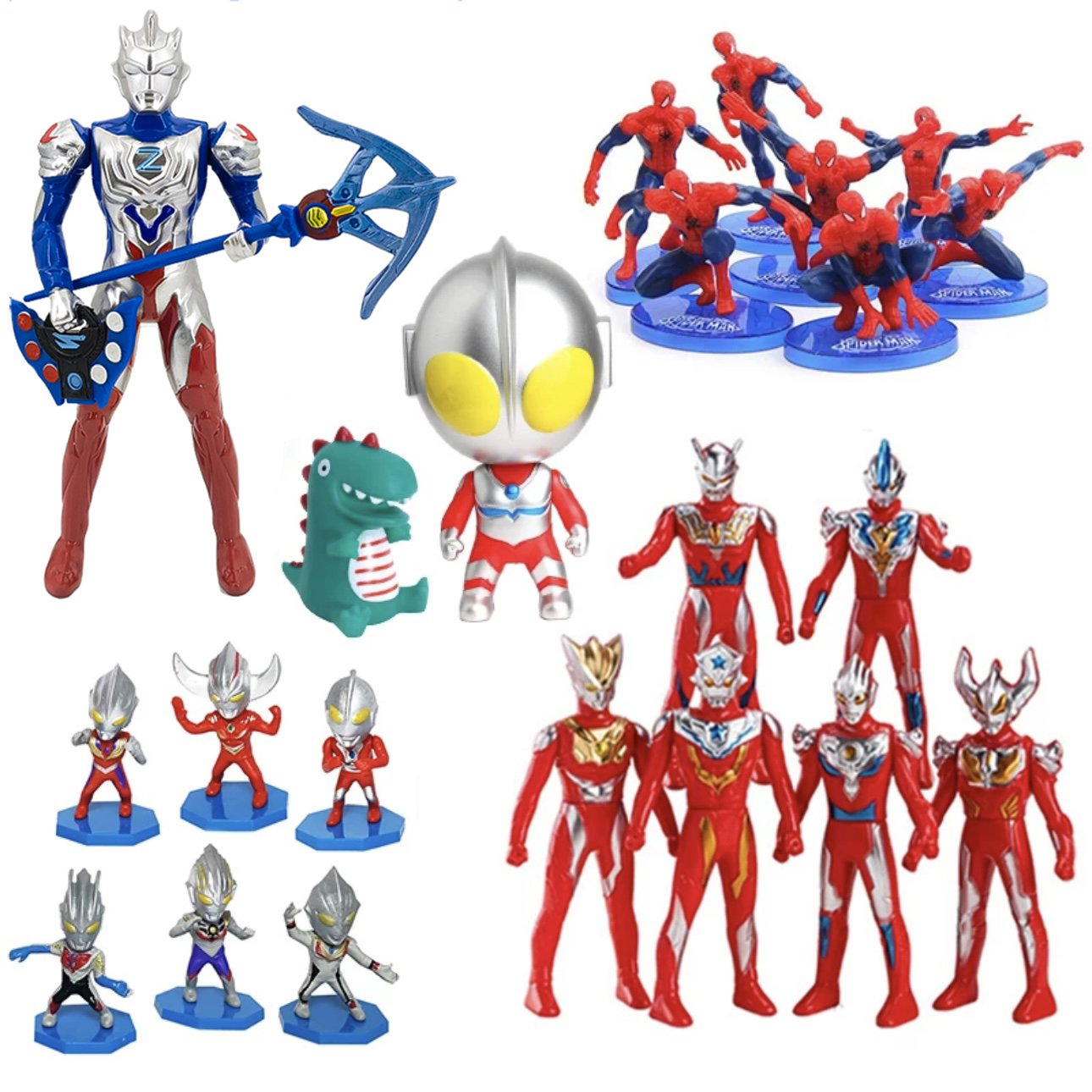 奥特曼红色超人蛋糕装饰摆件