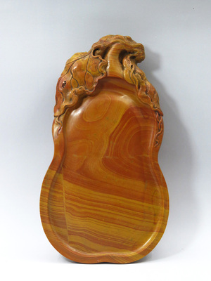 文房雅玩红丝砚红丝春秋非遗传承