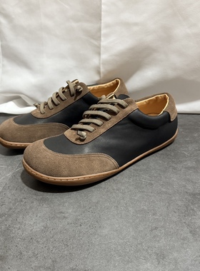 西班牙小众男鞋Peu cami懒人一脚蹬休闲平底通勤复古百搭赤足鞋