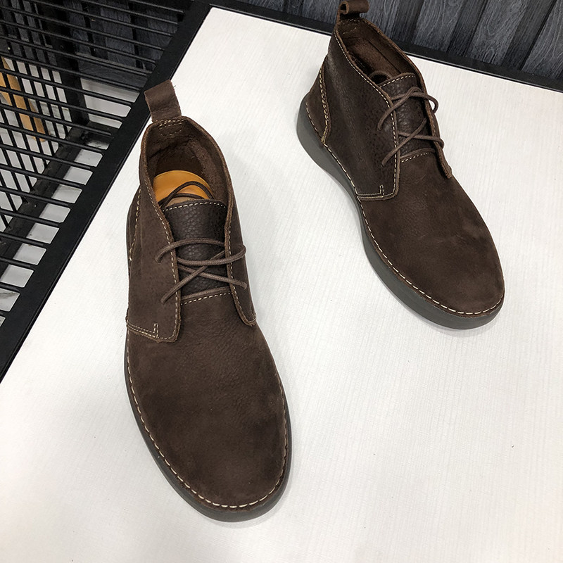 新品 按摩透气循环大底 复古工装风中帮沙漠靴 真皮舒适休闲男靴|msdalam kategori Kasut lelaki popular, but - dari Buy2taobao.com untuk memberikan perkhidmatan ejen Taobao profesional membeli