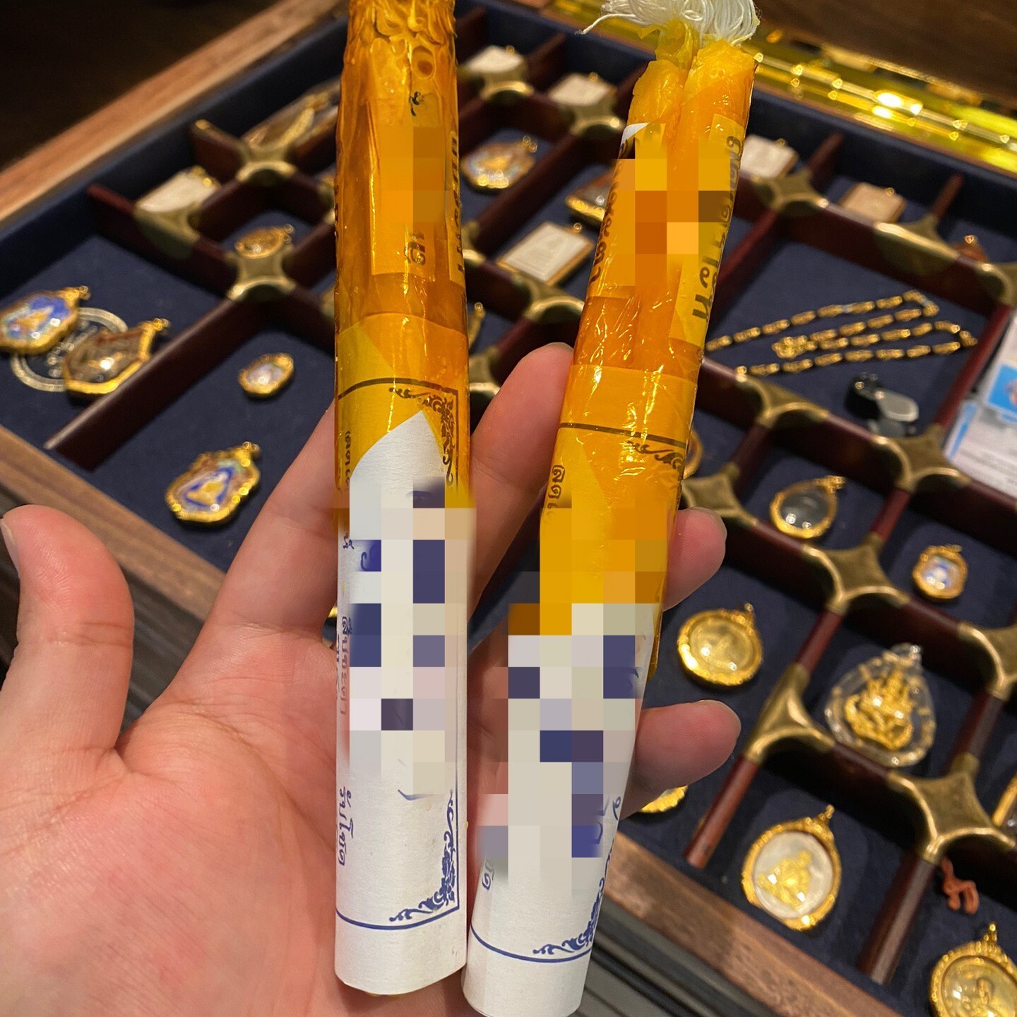 代替点泰国佛牌 古巴阿里雅察查 蜡烛崇迪拉胡四面掩面坤平南帕亚