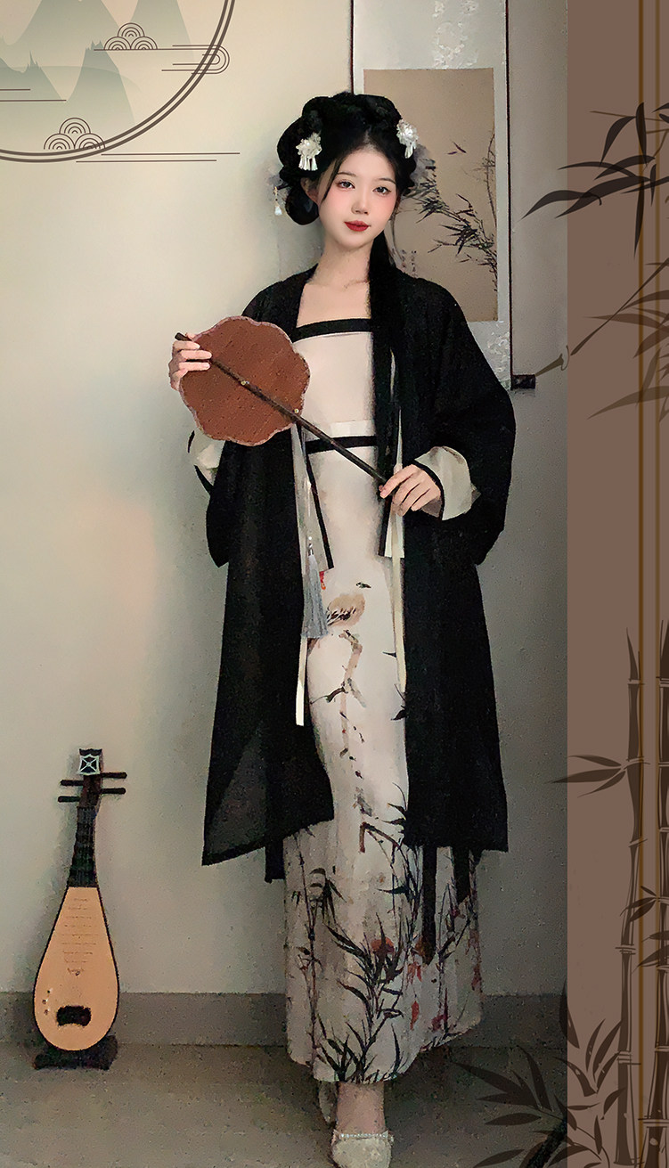 【画屏】柳汀居汉服 长干寺 飞机袖 旋裙 日常汉服秋