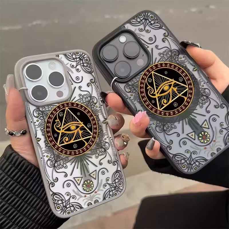 三角眼适用苹果16Ppromax磁吸14Plus手机壳iPhone15Pro透明13高级12/11防摔