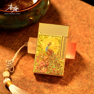 【金翎栖华】品牌高级轻奢朗声打火机金属男生礼物充气新中式手工