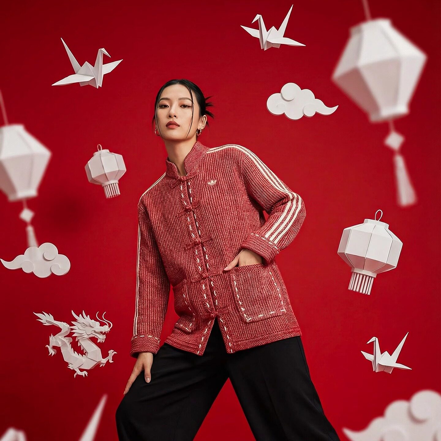 Adidas/阿迪达斯 26年Cny China Track Top 系列 女子夹克 KT3852