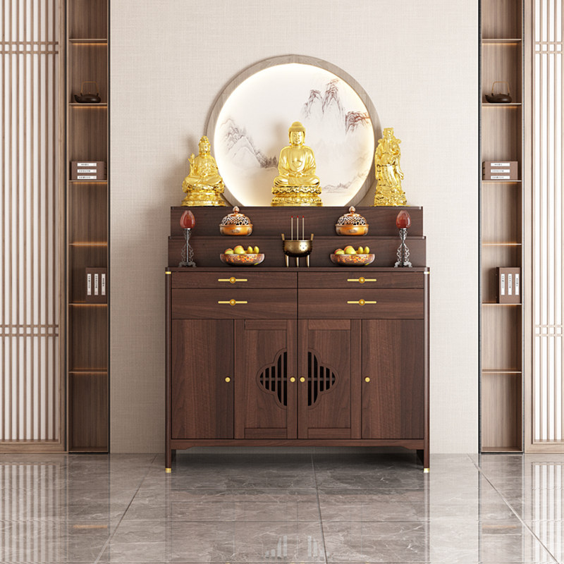 新中式实木神台家用供桌香案供奉台三层阶梯式案台柜贡桌佛台佛龛,住宅家具,佛柜/佛龛,淘宝优惠券,粉丝福利购,淘宝优惠卷
