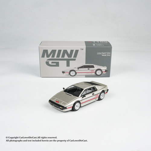 MINIGT 1109 1:64 莲花 Lotus Esprit Turbo 金属银 合金汽车模型
