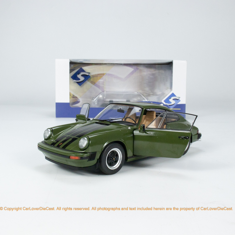 Solido 1:18 保时捷 PORSCHE 911 SC GREEN 1978 汽车模型