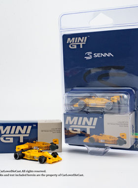 MINIGT 1088 莲花Lotus 99T #12 Ayrton Senna1987 Monaco 车模型