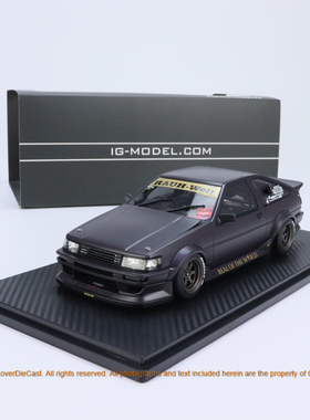 IG 1:18 RWB AE86  啞黑色 IG2606 汽车模型