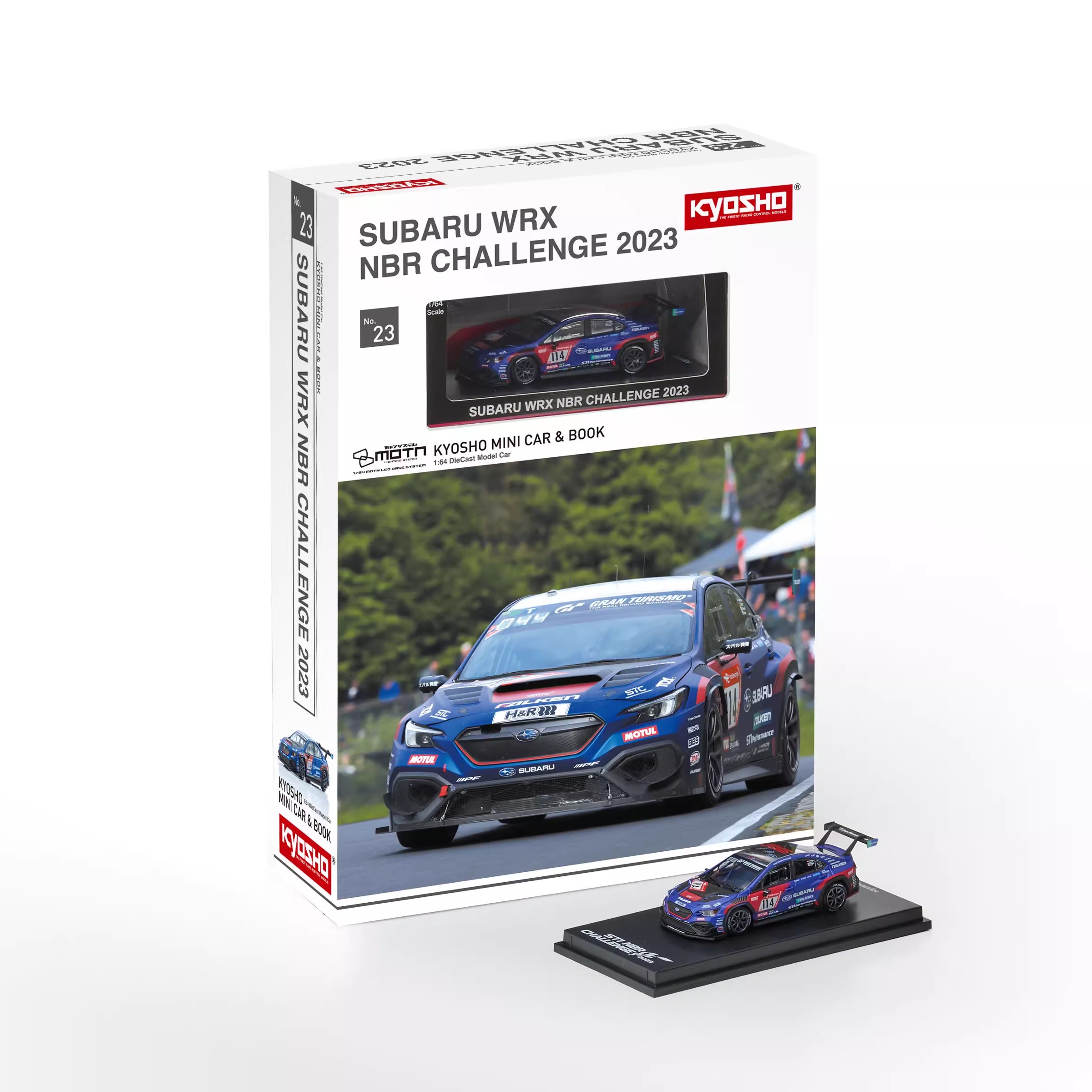 京商 1:64 中文版 书中车 斯巴鲁 WRX STI NBR2023 汽车模型摆件