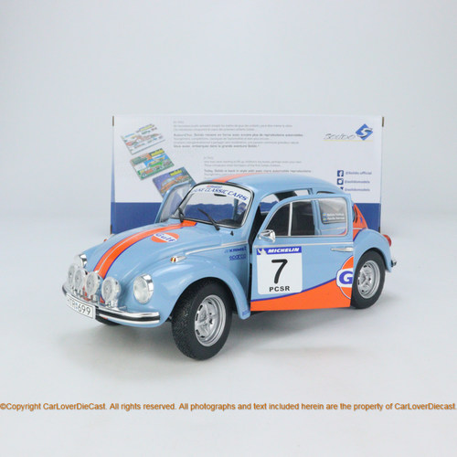 Solido 1:18 大众甲壳虫 1303 Rallye 拉力赛车2019 合金汽车模型