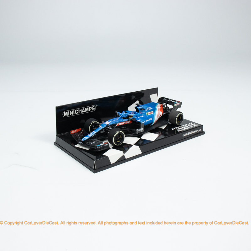 迷你切1:43 树脂 ALPINE F1 TEAM A521 2021 匈牙利站 汽车模型