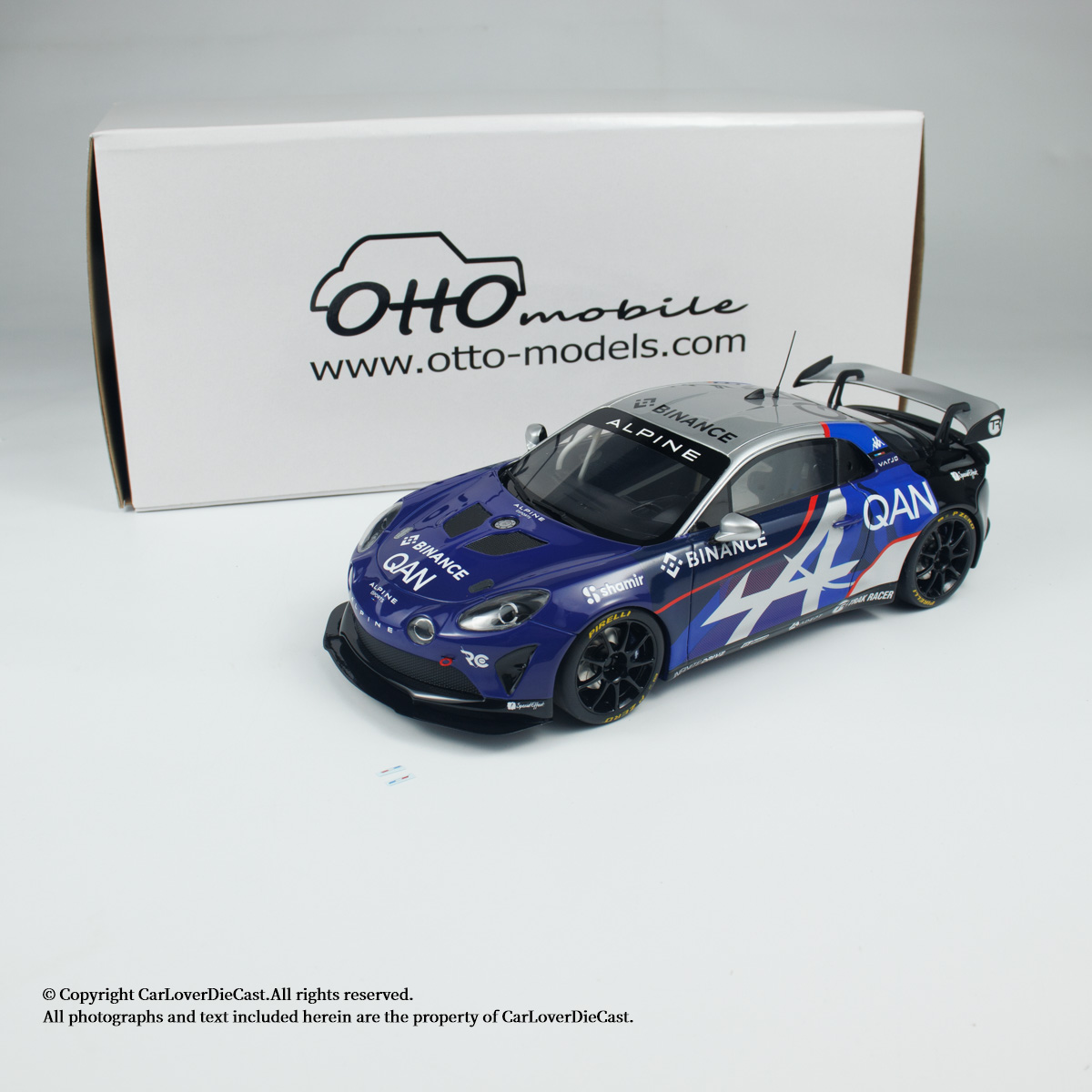 OttO 1:18 阿尔派 A110 GT4 EVO 汽车模型摆件