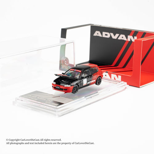 BMC 1:64 本田 HONDA Civic EG6 ADVAN RHD 右肽 合金汽车模型