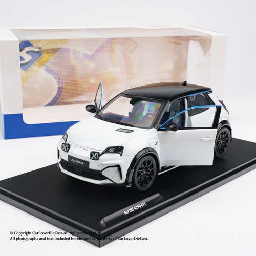 Solido 1:18 阿尔派 ALPINE A290 GTS 白色黑顶 2024合金汽车模型