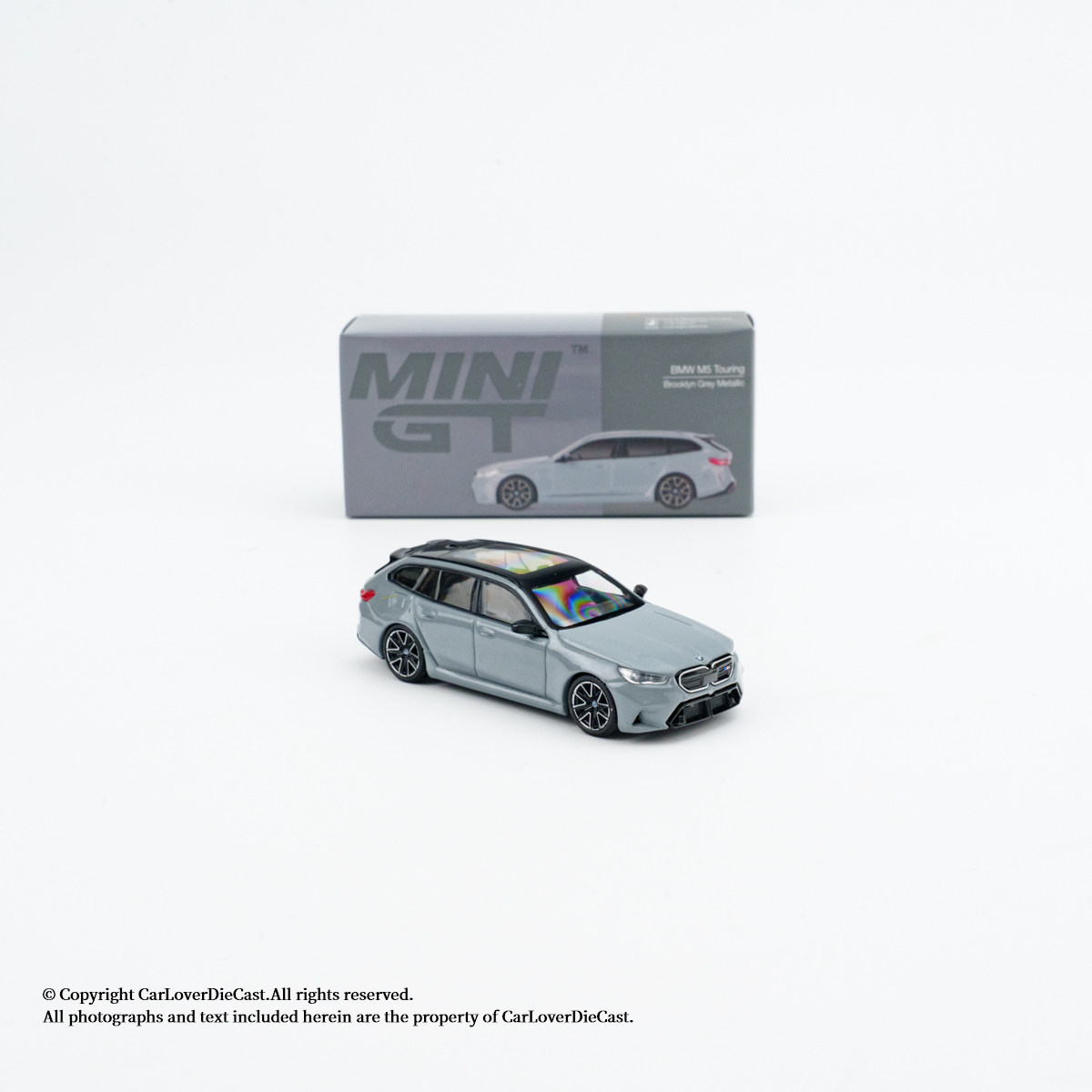 MINIGT 1:64 宝马 BMW M5 Touring G99 布鲁克林灰 合金汽车模型图片