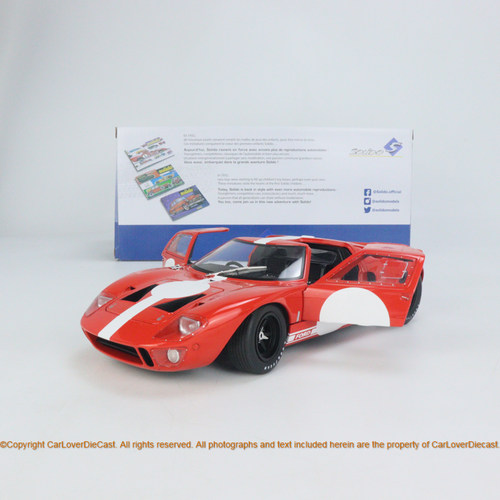 Solido 1:18 福特/Ford GT40 Mk.1 红色赛车 1968 合金汽车模型