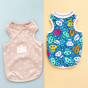 泰迪狗衣服秋季宠物狗狗马尔济斯约克夏吉娃娃春秋专用小背心薄款