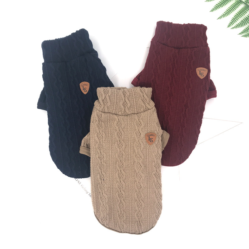 狗狗高领春秋毛衣宠物狗狗衣服春装小体比熊博美春天小狗毛衣春季